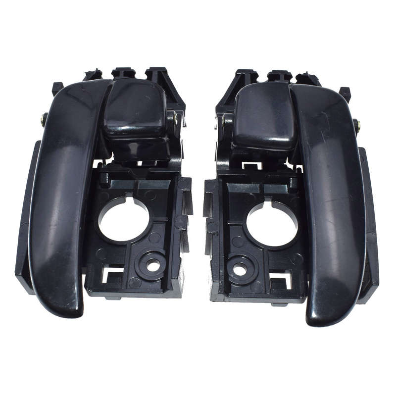 Pair Inside Interior Door Handles Black Left Right For Hyundai Elantra 2001-2006