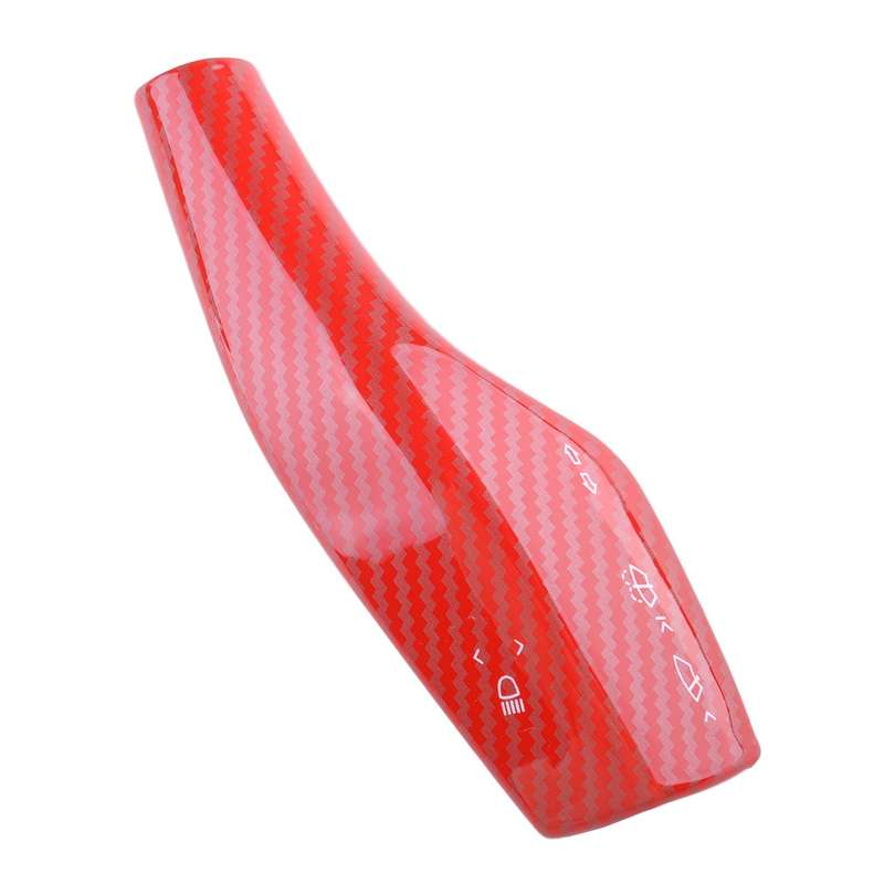 Red Carbon Fiber Style Steering Wheel Shift Paddle Cover fit for Tesla Model