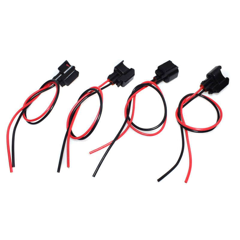 4PCS Fuel Injector Harness Connector Pigtails For Ford Lincoln Mercury 1P1344