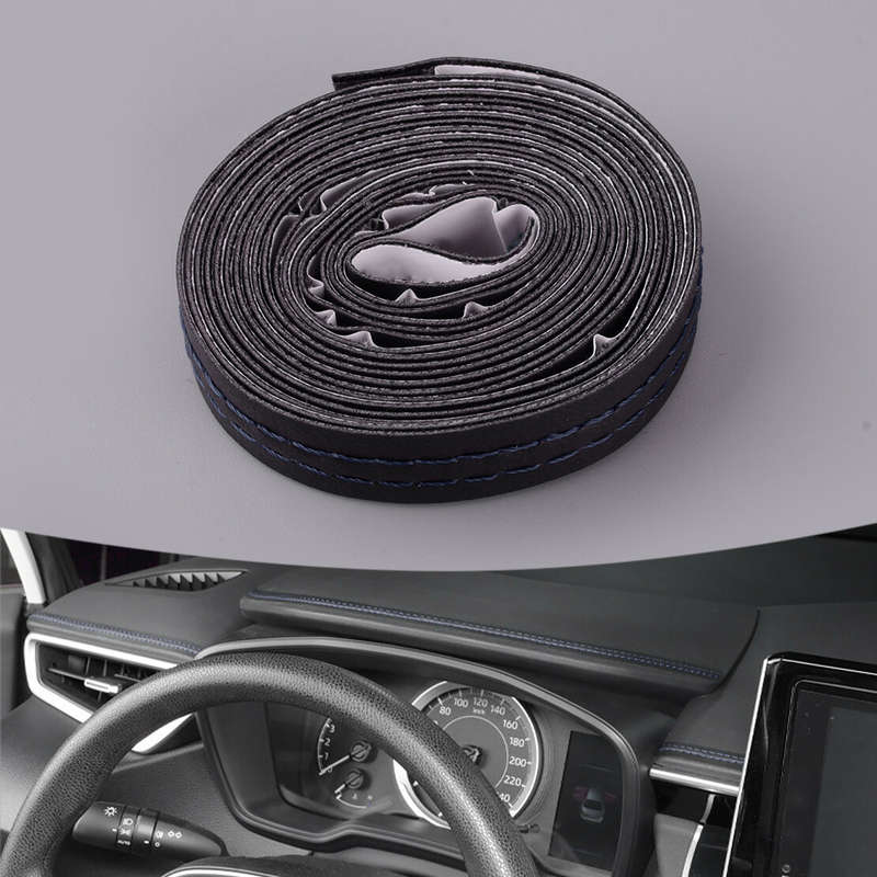Car Door Dashboard Gap PU Leather Strip Decor Moulding Trim Decor New