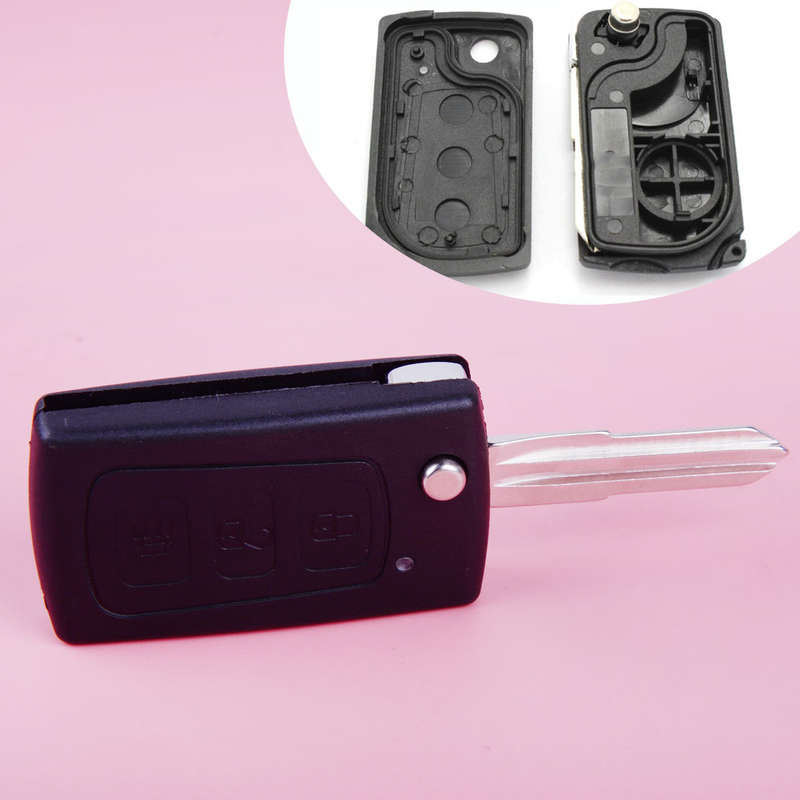 3 BTNs Remote Key Fob Blade Replacement Fit for Great Wall Harvard H3/5