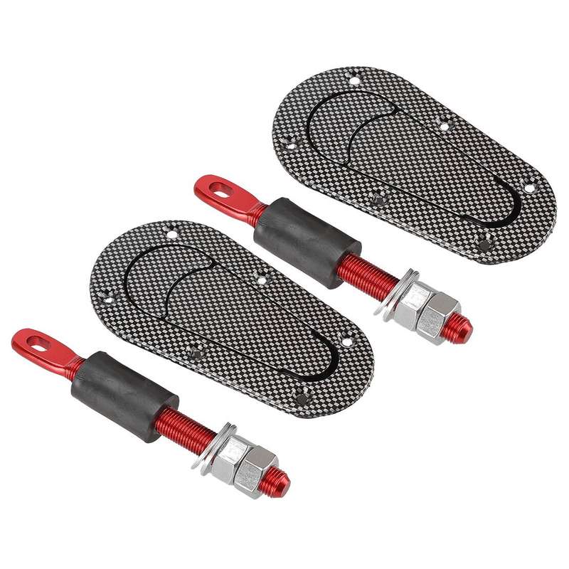 Carbon Fiber Racing Car Bonnet Plus Flush Mount Hood Latch Pin Locking Kit New