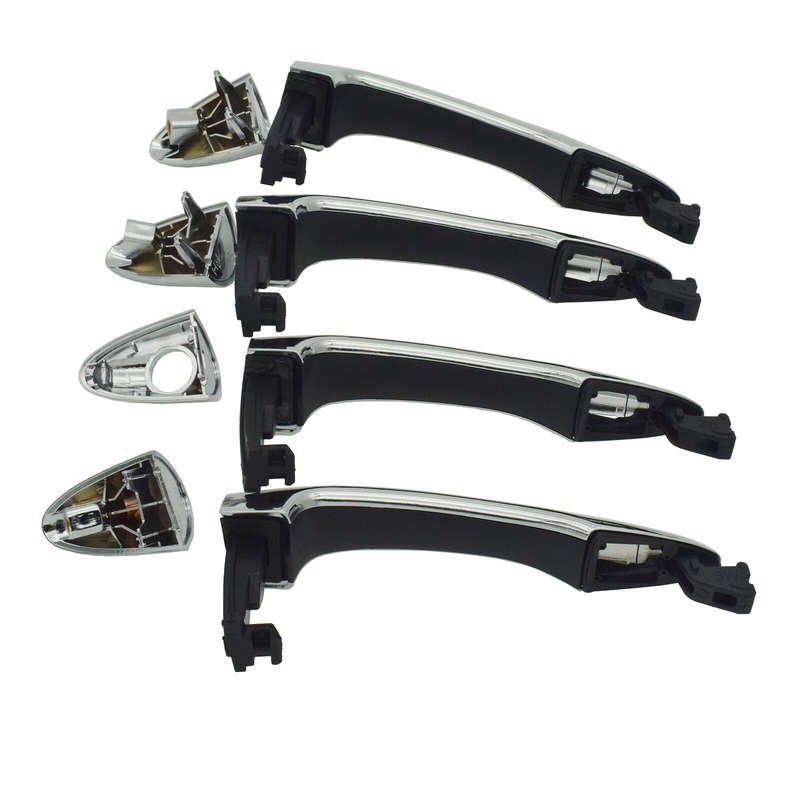 4Pcs Exterior Door Handles Chrome Front Rear Left Right For Kia Sportage 2011-16