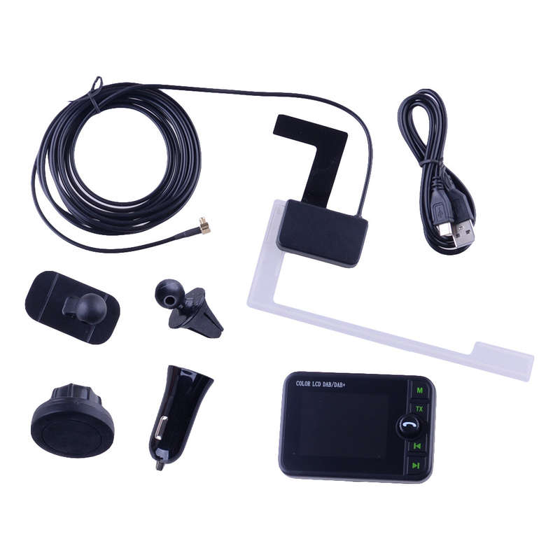 Car Bluetooth FM Transmitter w/ 2 USB Charger Remote Control Hands-Free Call LCD