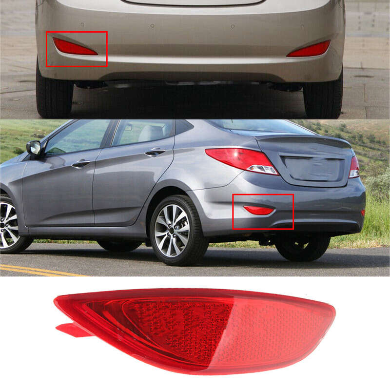 Left Rear Bumper Reflector Light Fit for Hyundai Accent Verna Solaris 2008-15
