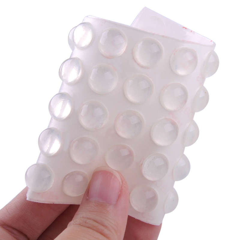 50 PCS Self Adhesive Silicone Rubber Cabinet Door Pad Bumper Stop Damper Cushion