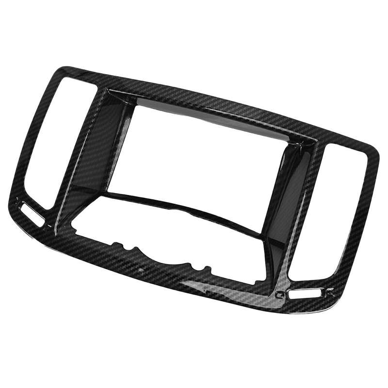 Carbon Fiber Style Console Navigation Frame Cover Fit For Infiniti G37 2008-2013