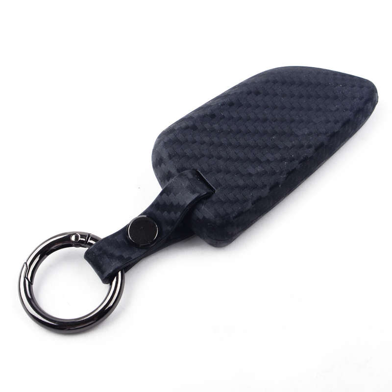 Silicone Car Key Case Shell Cover & Key Fob Clasp Ring Fit for BMW 2 5 6 7 Serie