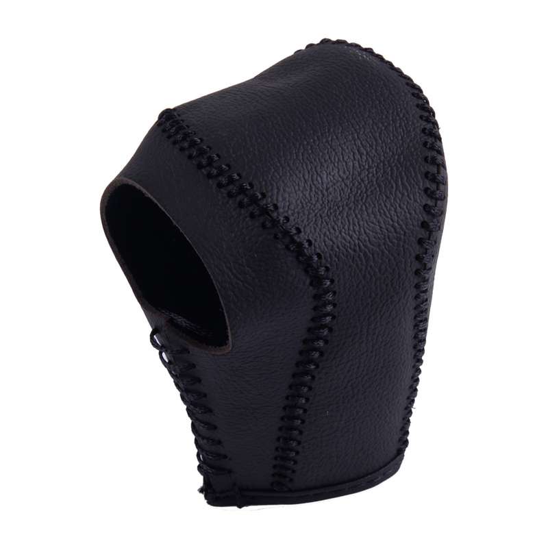 Car Black PU Leather Gear Shift Lever Knob Cover Trim Fit for Honda CRV 15 2016