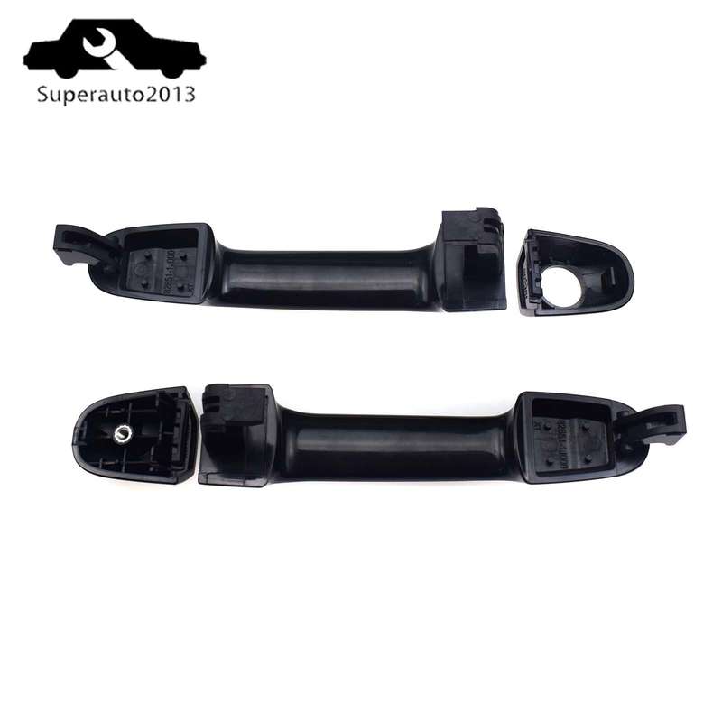 Pair Front Left Right Outside Door Handles For Hyundai I20 2008-2015 82651-1J000