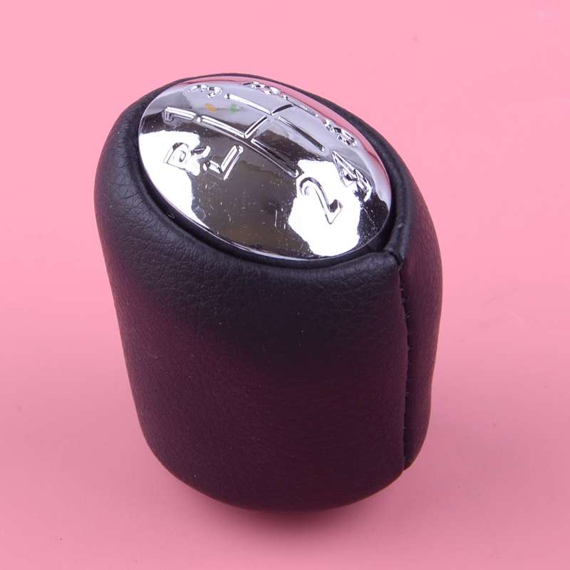 6 Speed Manual Shifter Gear Shift Stick Knob Head Leather Fit For Renault New