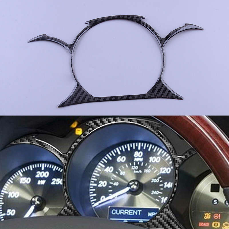 Carbon Fiber Interior Speedometer Cover Trim Fit For Lexus GS300 350 2006-2011