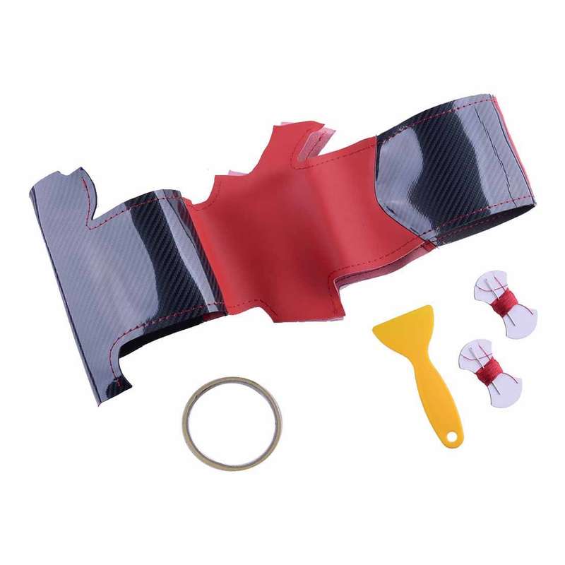 PU Leather Steering Wheel Cover Decor Fit For Infiniti G25 G35 G37 EX QX Q DIY