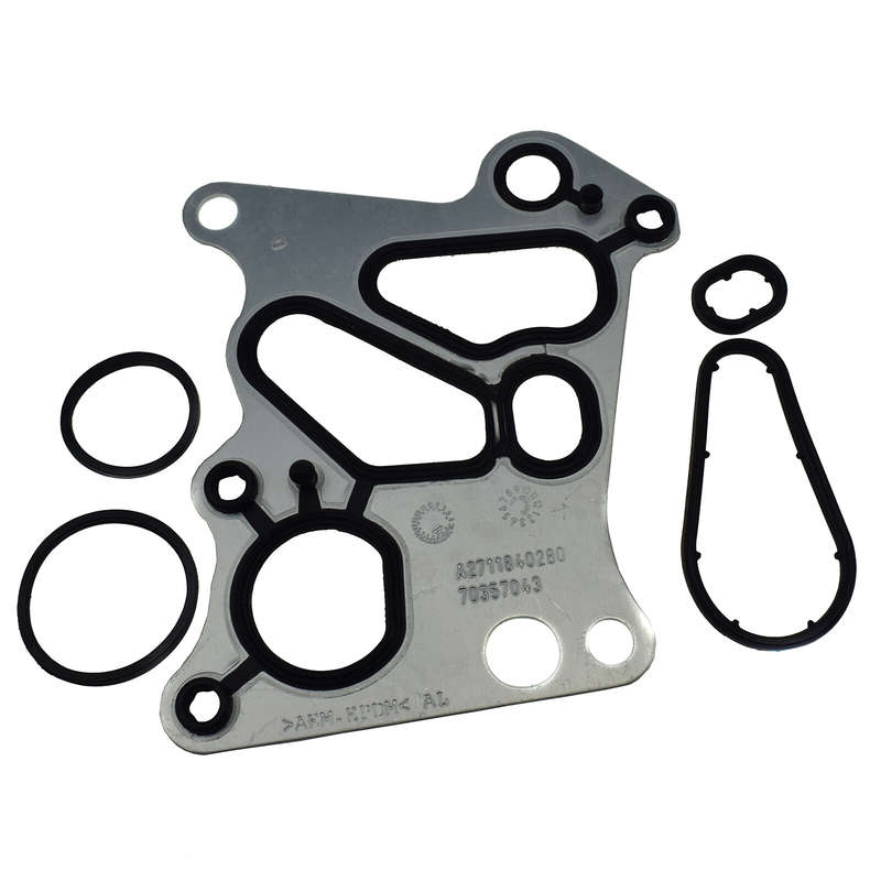 Oil Filter Housing Gasket &O-Rings Set For Mercedes M271 W204 C180 C200 E200 New
