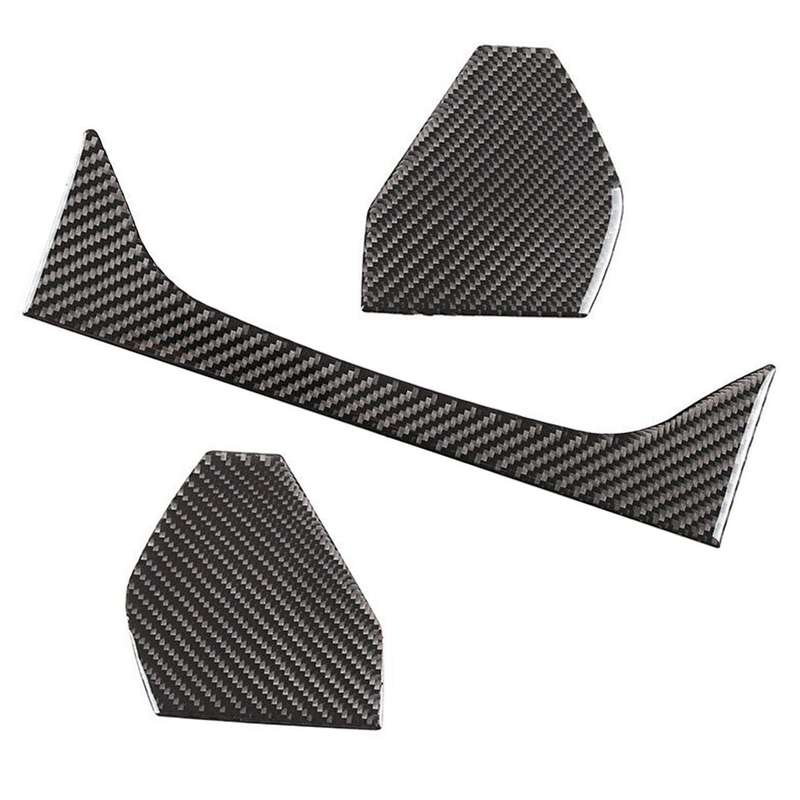 3pcs Carbon Fiber Dashboard Instrument Cover Trim Fit for Toyota Supra 2019-22