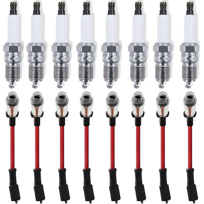 Spark Plugs and Distributed Wiring Harness Kit For Chevy Silverado GMC 19299585