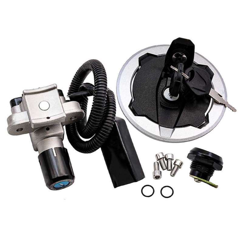 Ignition Switch Fuel Gas Cap Seat Lock Set Fit For Kawasaki KLX230/KLX230S 20-23