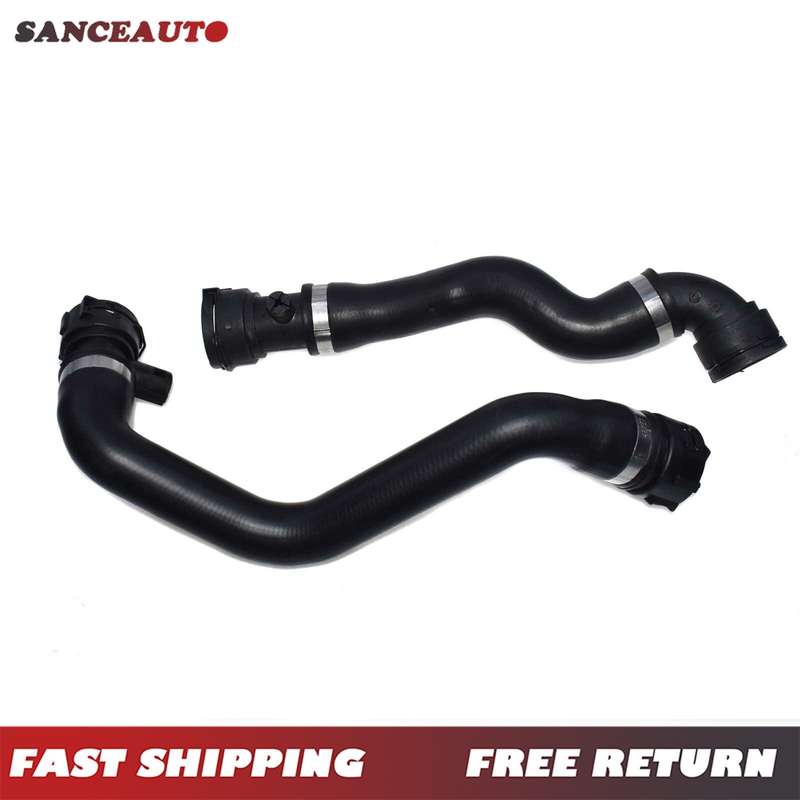 2 pcs For BMW 525i 528i 530i Radiator Hose UPPER & LOWER 11531705223 11531705224