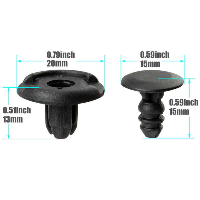 100PC Clips Inner Fender Liner Push Retainer For Honda Civic Acura 91512-SX0-003
