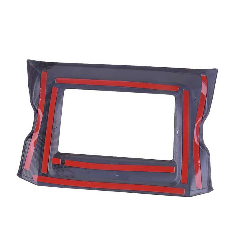 Carbon Fiber ABS Navigation GPS Panel Cover Trim Fit For Jeep Wrangler JL JLU