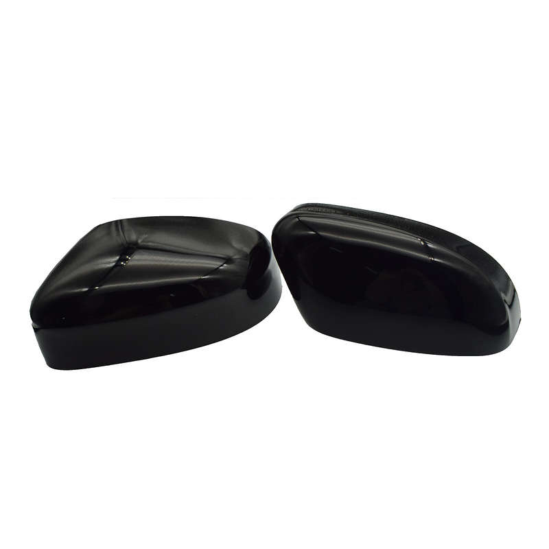 Gloss Black Left Right Rearview Mirror Cover For Ford Focus MK2 MK3 2008-2018