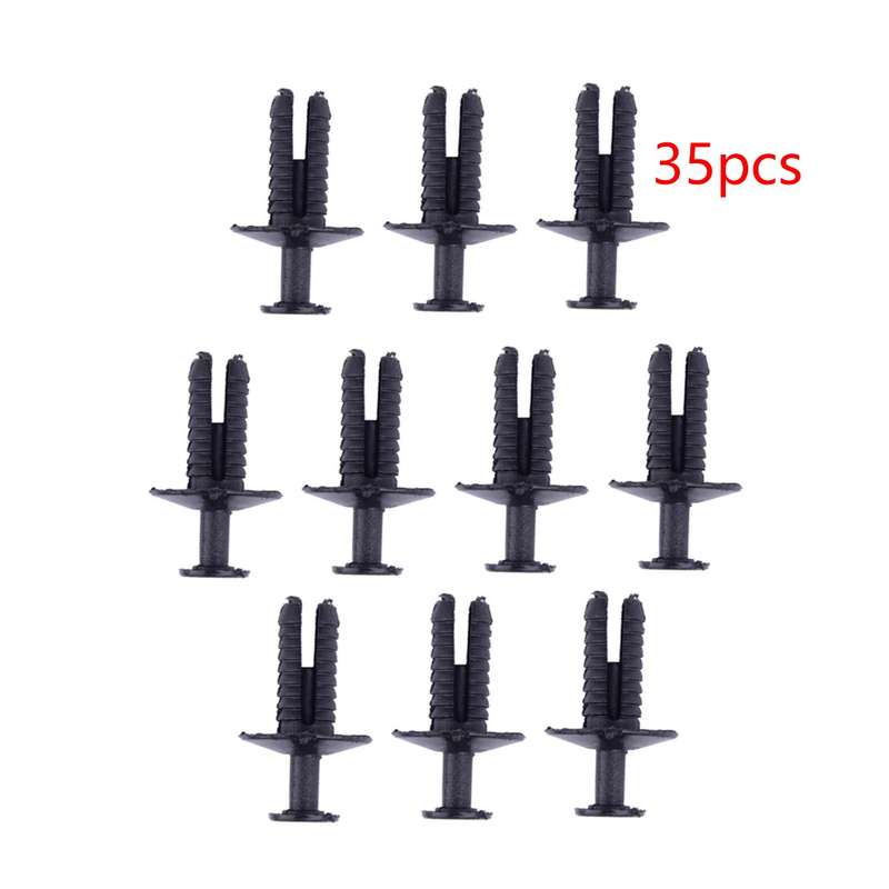 35Pcs Bumper Mounting Clip Push-In Retainer Expanding Rivet Fit For BMW ok