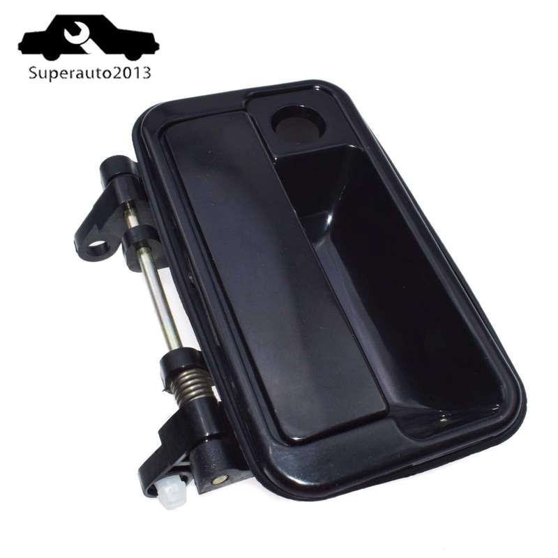 1X Outside Door Handle Front Left Black 8282060B025PK For Suzuki Swift Geo Metro