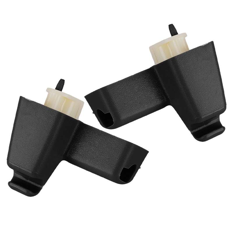 2pcs Sun Visor Clip Holder Black Fit For Land Rover Range Rover L322 2003-2012