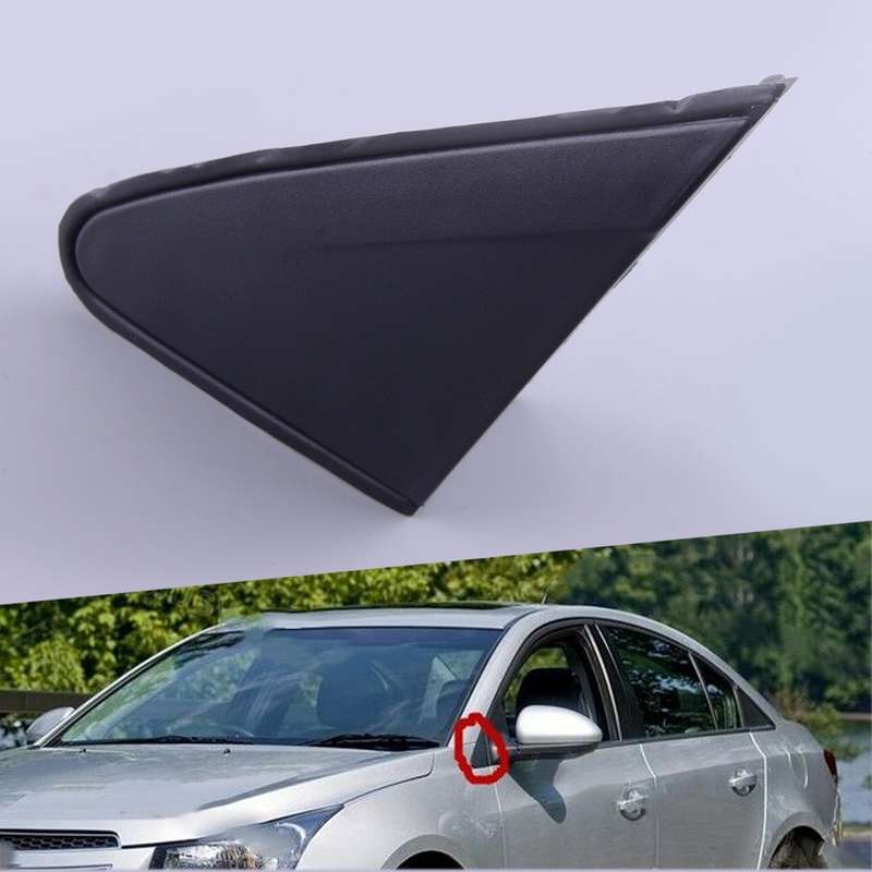 Exterior Left Window Mirror Molding Triangle Trim Cover fit for Cruze 09-2014