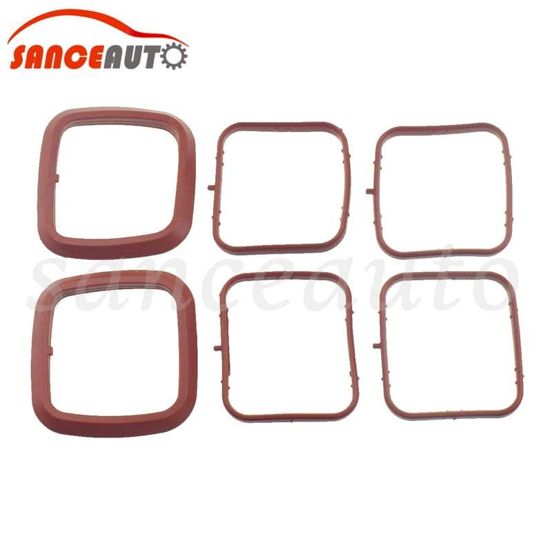 PCV Engine Valve Cover 2 Piece Intake manifold gasket set For VW Audi 3.6L New