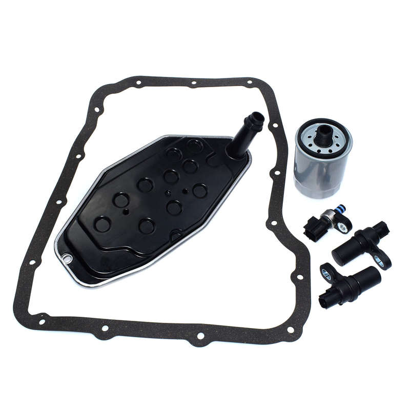 Transmission Sensors With 4WD Filter KIT Pan Gasket For 45RFE 545RFE 68RFE 99-UP