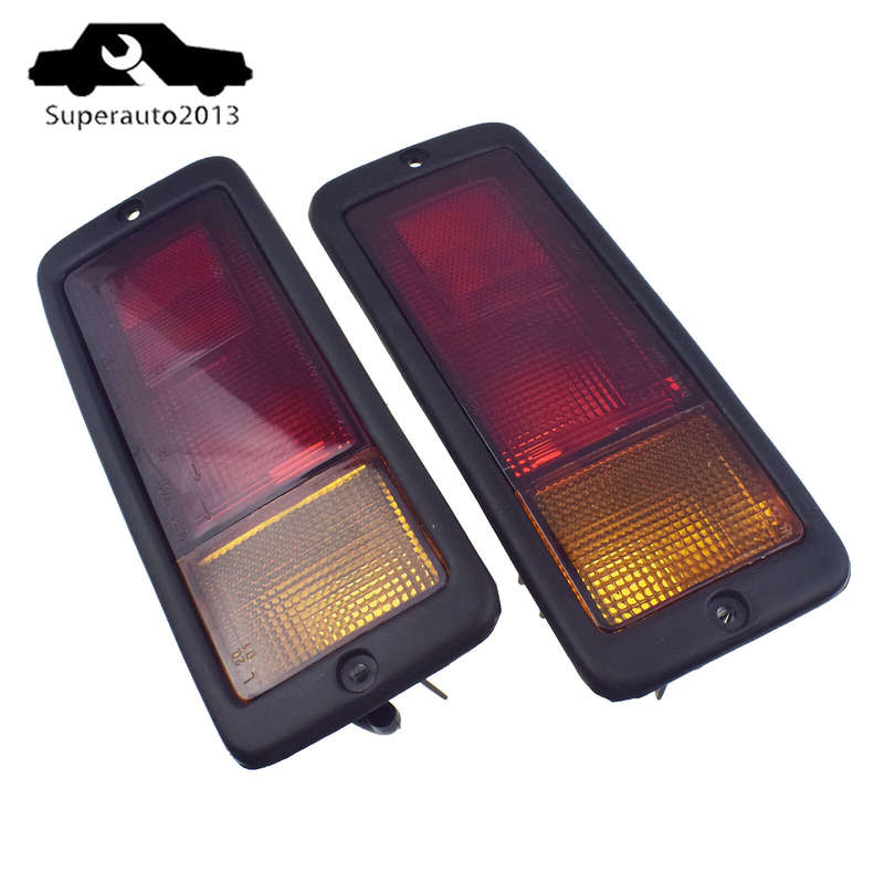 2X Rear Tail Left & Right Bumper Fog Light Lamp For Mitsubishi Pajero 1992-1999