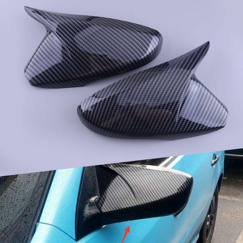 OX Horn Door Wing Rear View Mirror Cover Trim Fit for Hyundai Veloster 12-17