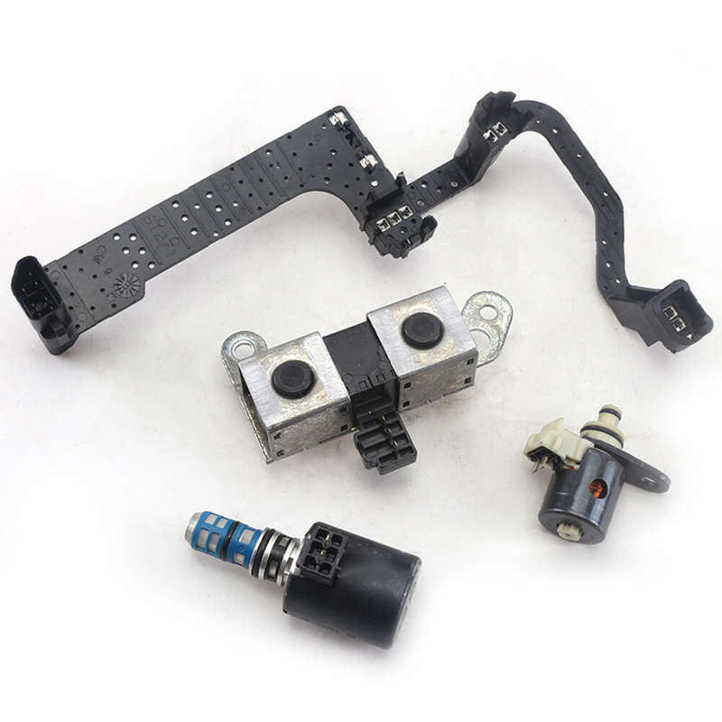 Set of 4 For Ford 1998-04 Transmission Solenoid Set Includes Harness AODE 4R70W