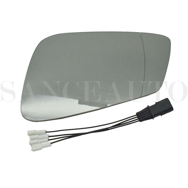 New Left Heated Mirror Glass W/ Wire 4 Pins For BMW 5 6 7 E60 F10 F18 GT F07 F06