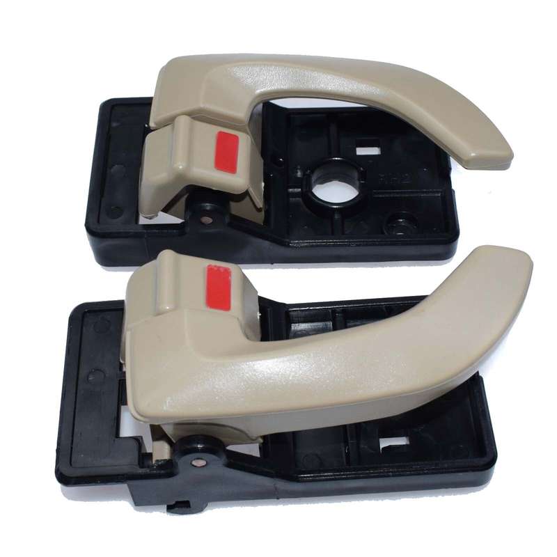 2PCS Beige Inside Door Handle Left & Right Side For 2005-2009 Hyundai Tucson New