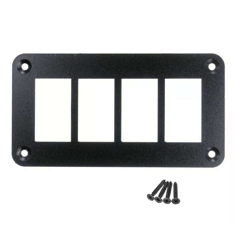 4 Gang Rocker Switch Frame Bracket Mount Holder Housing Panel for Car Boat RV