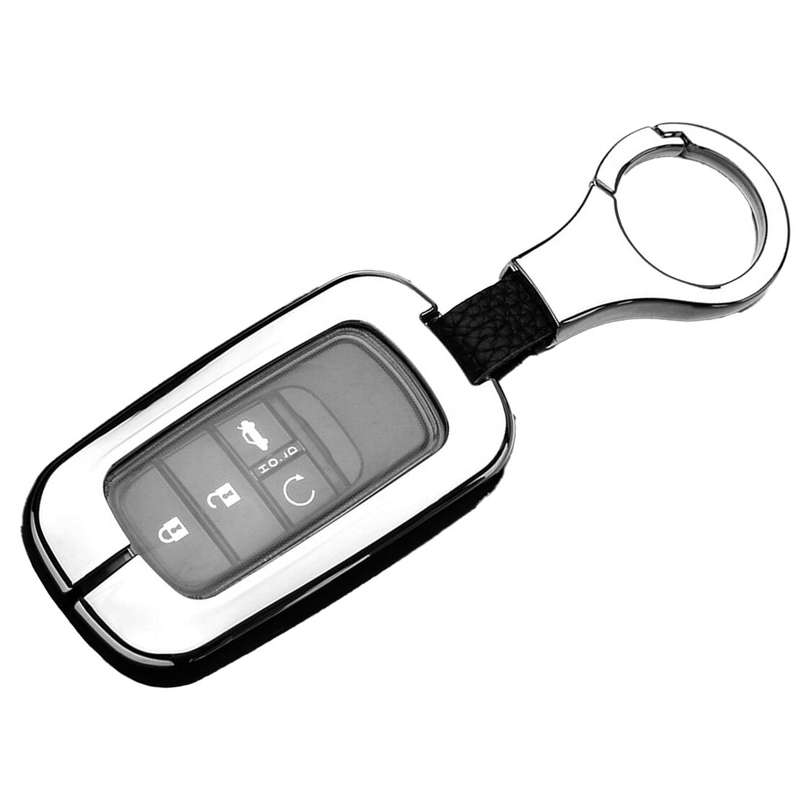 Key Fob Cover Case Keychain Fit For Honda Civic Accord CR-V Pilot Odyssey HR-V