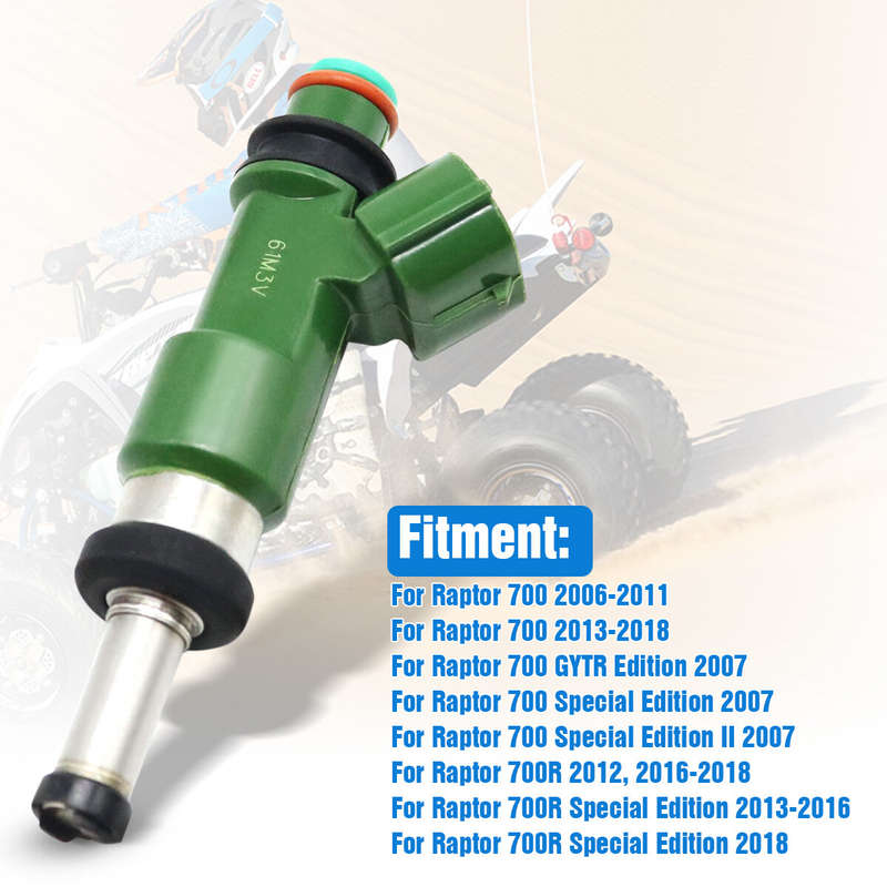 Fuel Injector 5VK137610000 For 2006-2016 Yamaha Raptor 700 700R YFM700 YFM700R