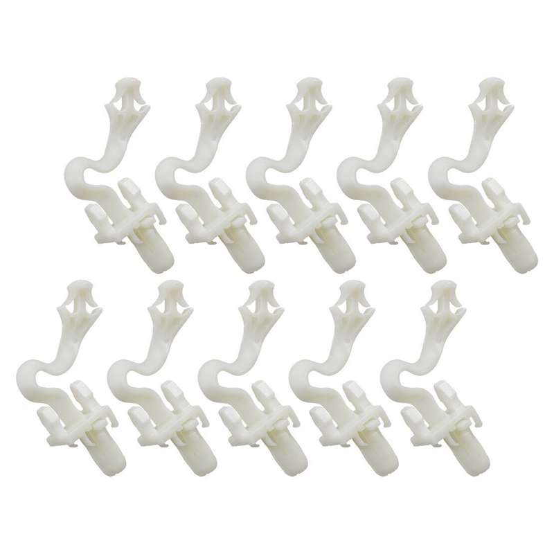 10pcs Car Interior A Pillar Trim Retainer Clips Fit for Toyota Lexus White Car