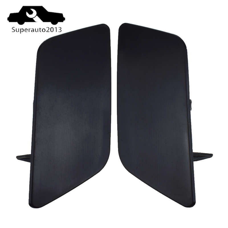 Pair Front Left Right Bumper Headlight Washer Cover Cap For Audi Q3 2015-18 New