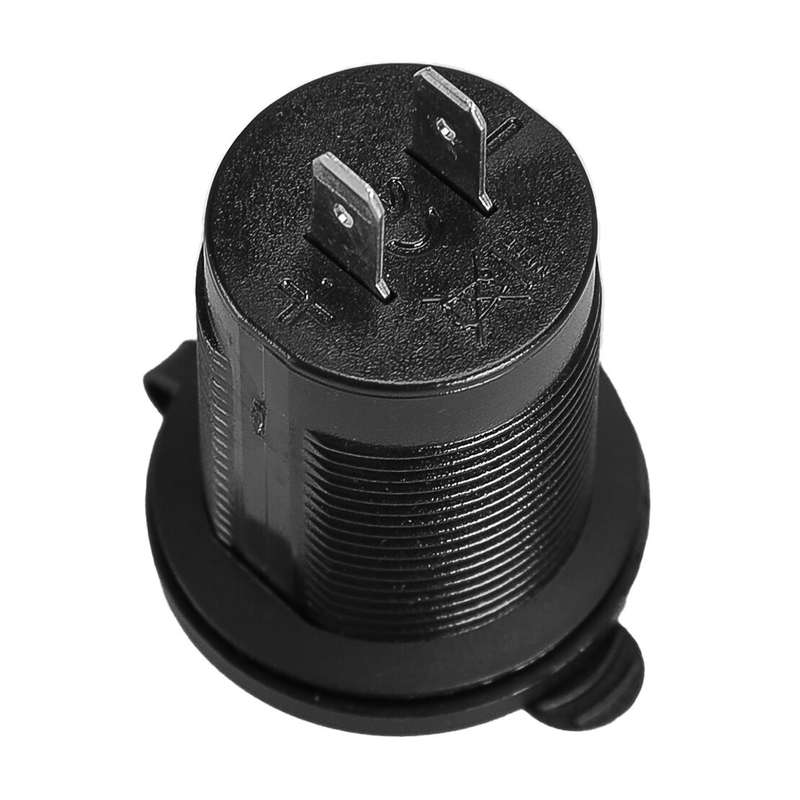 12V 24V Tent Base Dual USB Car Charger Socket Adapter Power Outlet Universal