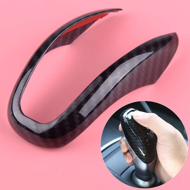 Carbon Fiber Style Gear Shift Head Cover Fit for Alfa Romeo Giulia Stelvio 17