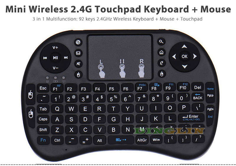 2.4G Mini Wireless Fly Air Keyboard Mouse Remote Touchpad For Android TV BOX/ PC - z