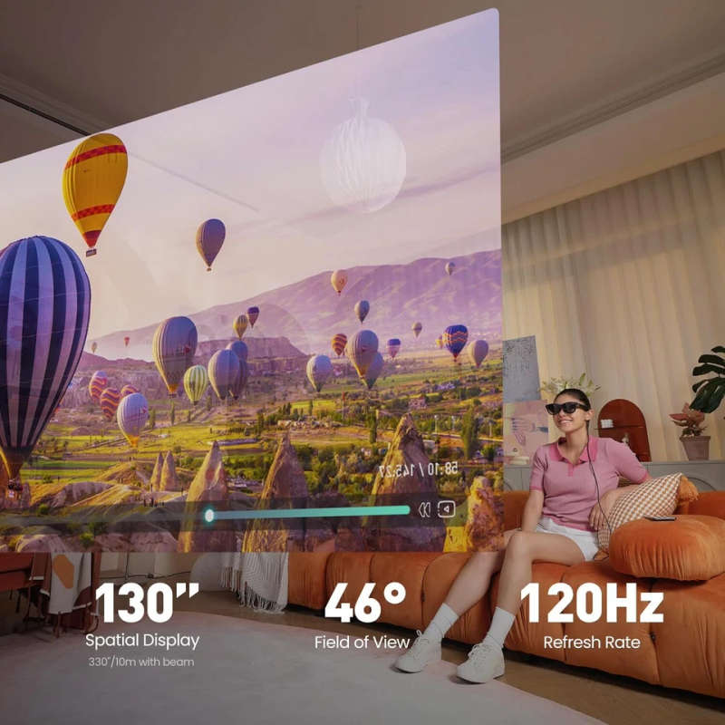 Xreal Nreal Air2 Pro AR Glasses with Xreal Beam Terminal 330" Giant Screen