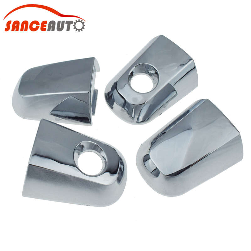 Chrome Front Rear Left Right Outside Door handle Cover for Mitsubishi L200 05-15