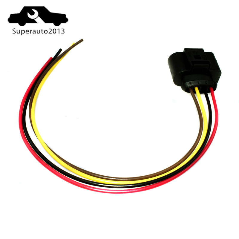 1X Ignition Coil Connector Wire Harness Plug Wiring For VW Jetta Passat Audi New