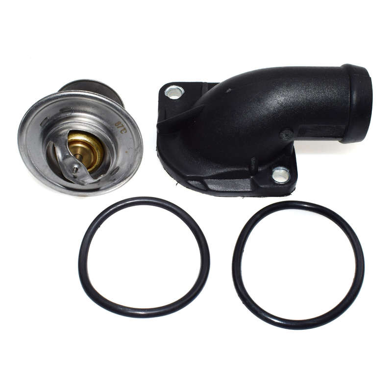 Coolant Water Hose Connector Pipe W/ Thermostat for VW Jetta Passat 055121121F