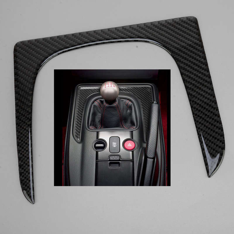 Carbon Fiber Gear Shift Panel Cover Trim Fit for Honda S2000 2004-2009