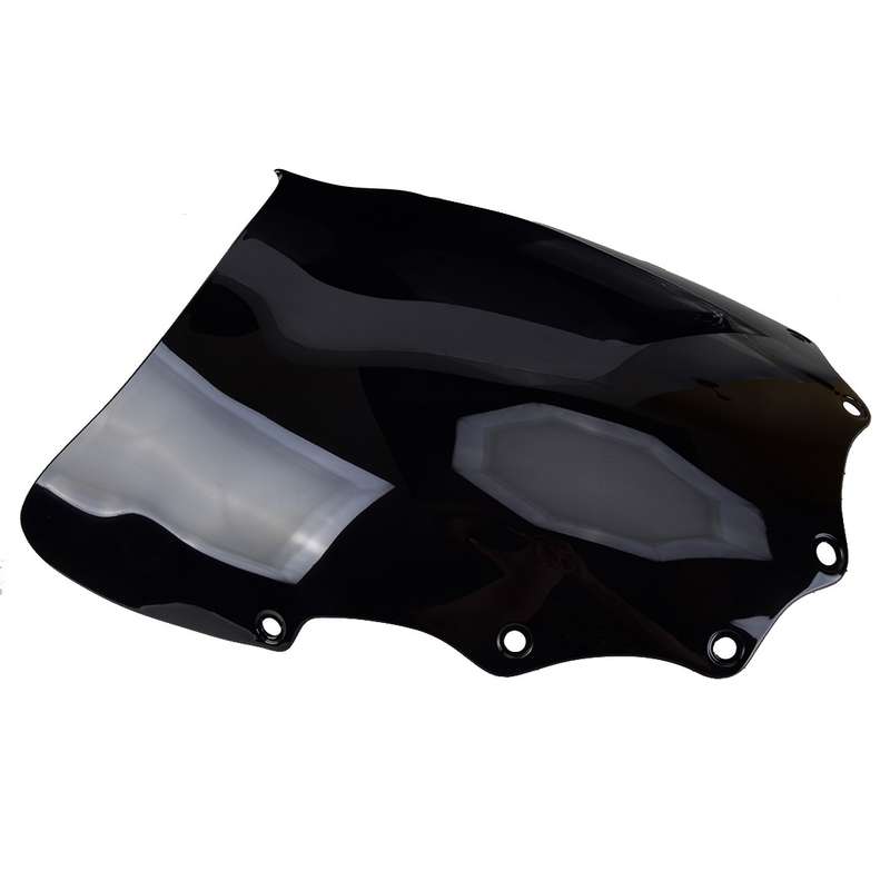 Black Windscreen Windshield Fit For Kawasaki Ninja 500 500R EX EX500D 94-09